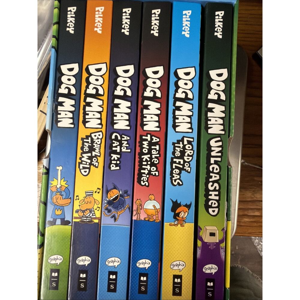 Dog Man the Supa Epic Collection Dav Pilkey 6 Books Boxed Set Hardcovers